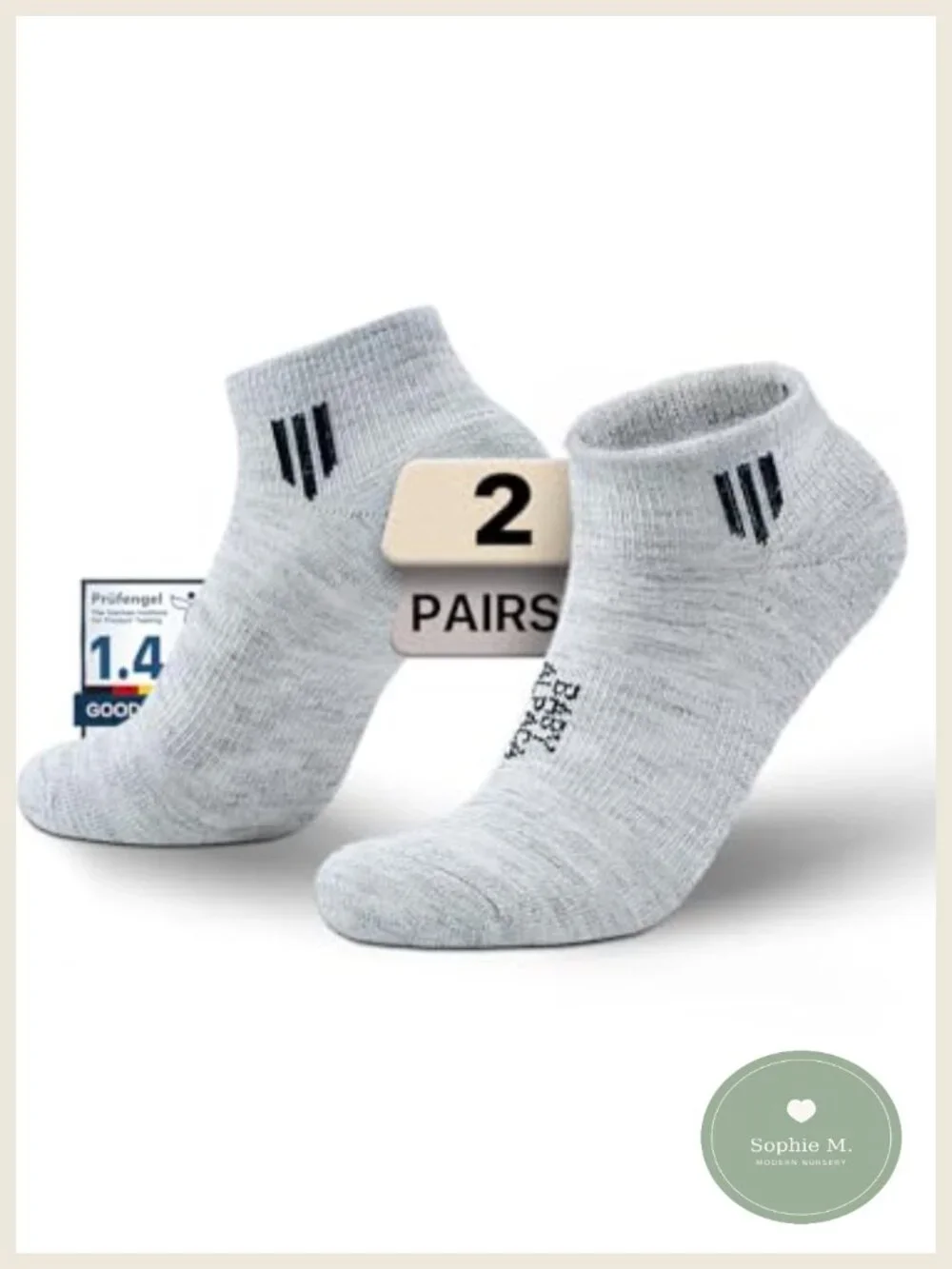 Alpaca Wool Ankle Socks, Lightweight, Breathable, Athletic